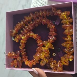 SOLD: Vintage Natural Baltic Amber set